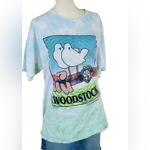 Vintage Woodstock 94 Tie Dye T Shirt XL Delta Cotton Made in USA Concert Tee